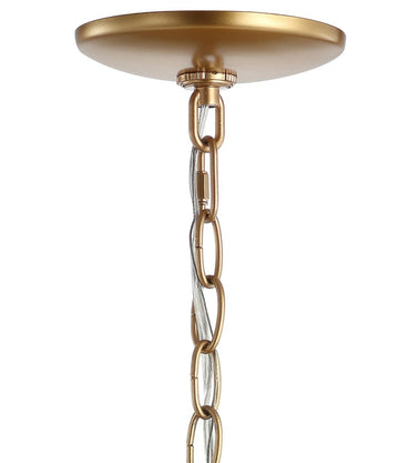 Anne 12" Adjustable Metal LED Pendant - JONATHAN Y
